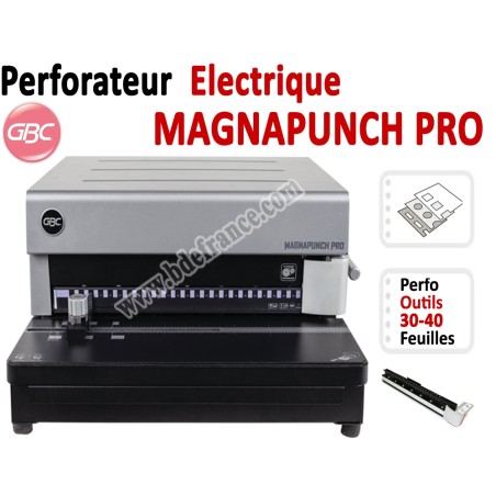 Perforateur Electrique 35 feuilles A4 MAGNAPRO GBC N°5 Machines à relier professionnelles