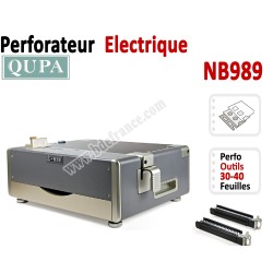 Perforation Verticale Electrique - Perforation 35 feuilles A4 NB989 QUPA  Machine à relier par anneaux