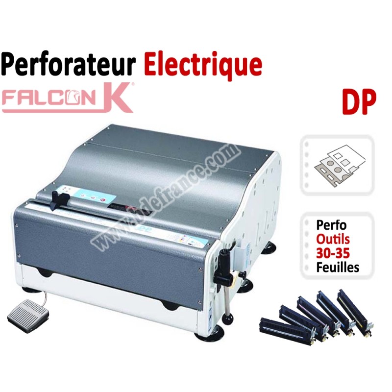 Perforation Verticale Electrique - Perforation 35 feuilles A4 DP FALCONK Machine à relier par anneaux Perforation Verticale Electrique - Perforation 35 feuilles A4 DP FALCONK Machine à relier par anneaux