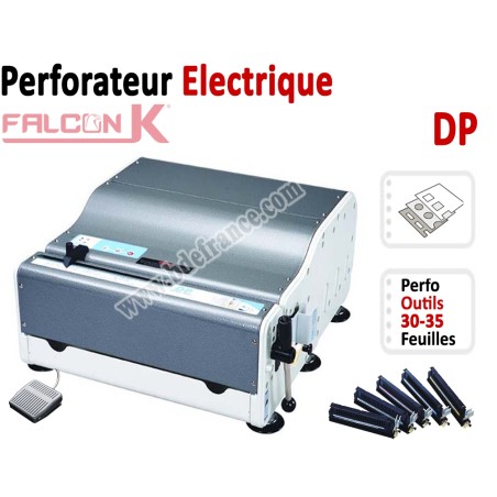 Perforation Verticale Electrique - Perforation 35 feuilles A4 DP FALCONK Machine à relier par anneaux