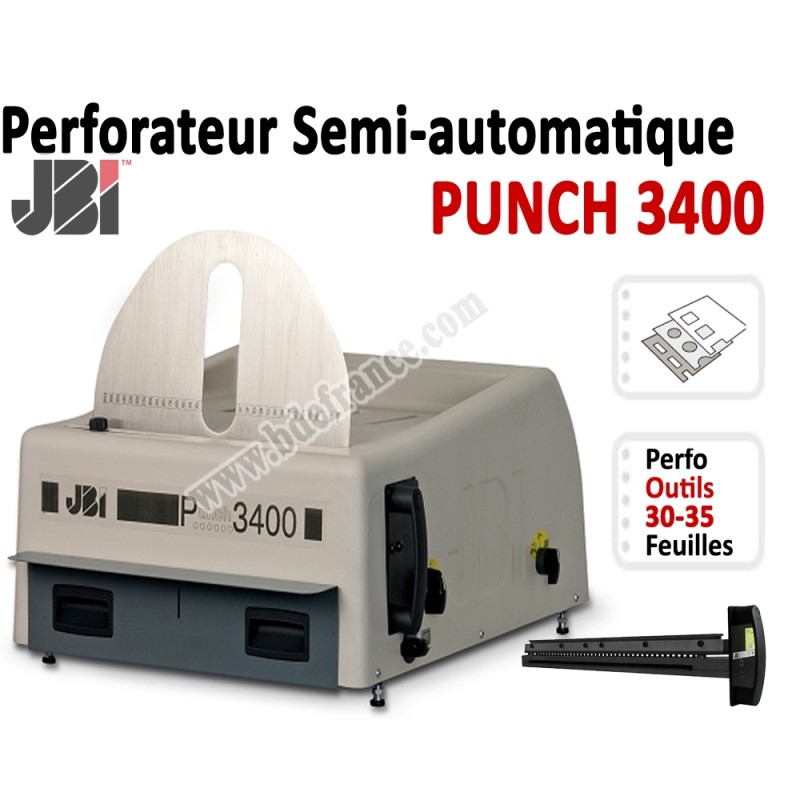 Perforation Verticale Electrique - Perforation 30 feuilles A4 P3400M JBI Machine à relier par anneaux Perforation Verticale Electrique - Perforation 30 feuilles A4 P3400M JBI Machine à relier par anneaux