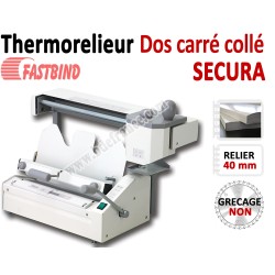 Relieur Dos carré collé semi manuel - Capacité de reliure : 400 feuilles A4 SECURA FastBind A - Thermorelieur FASTBIND