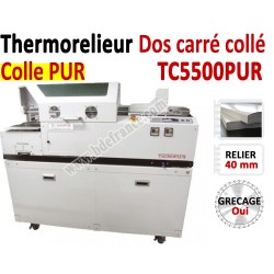 Thermorelieur semi-automatique PUR - Pour dos carré collé colle PUR TC5500 PUR  N°3 Thermorelieur par dos carré collé