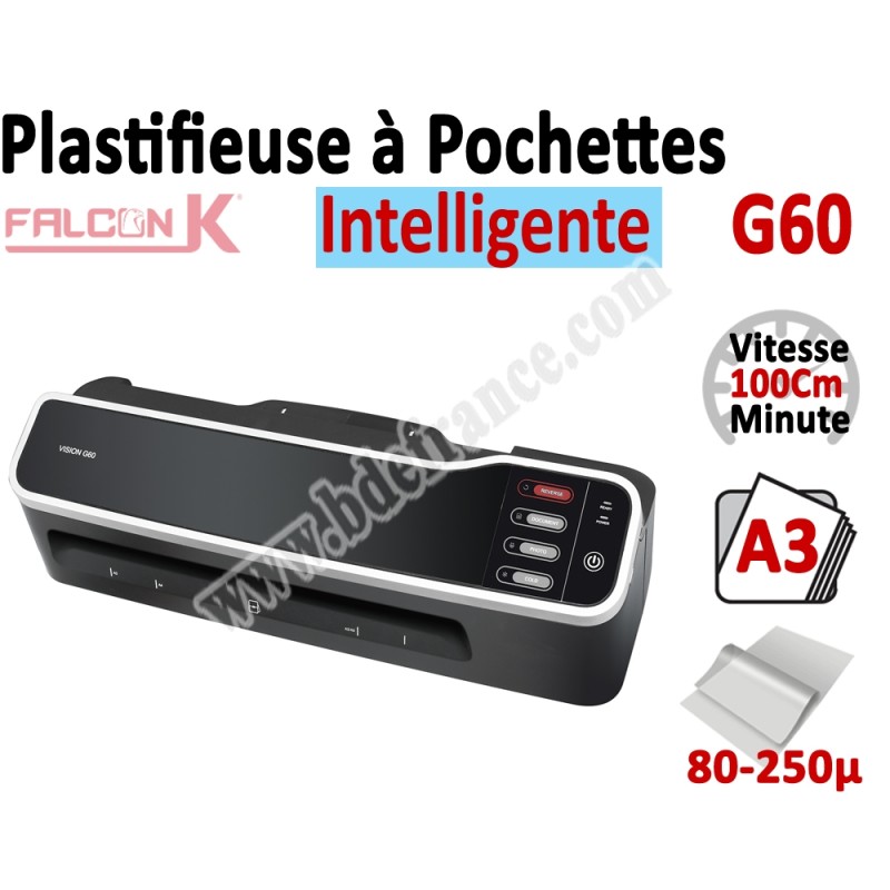 Plastifieuse Automatique Pochettes A3 G60 FALCONK N°2 Plastifieuse à pochette Pro Plastifieuse Automatique Pochettes A3 G60 FALCONK N°2 Plastifieuse à pochette Pro