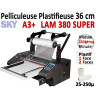 Pelliculeuse et Plastifieuse en Continu - 36 cm A3+ Vitesse : 5 Métres/mn LAM380SUPER SKY Machine à Plastifier