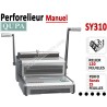 Perforelieur 3:1 manuel 25 pages - Relier 120 feuilles A4,Perforation Rond SY310 QUPA  Machine à relier par anneaux