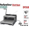 Perforelieur 3:1 électrique 25 pages A4 - Anneaux Métalliques 3:1 Trous ronds DY310 QUPA  Machine à relier par anneaux
