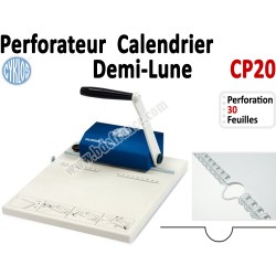 Perforateur Manuelle en demi-lune- pour calendrier Coupe par 30 feuilles CP20 CYKLOS N°2 Machines à relier anneaux métalliques