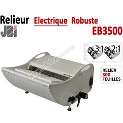 Relieur Electrique Metal 3:1& 2:1 - Relier jusqu'au 300 feuilles. EB3500 JBI Machine à relier par anneaux