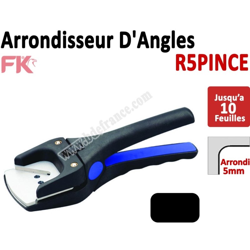 Machine à arrondir Jusqu'à 10 feuilles  -  1 Arrondi de 5mm   R5PINCE R5PINCE  FALCONK Arrondisseur d'angles