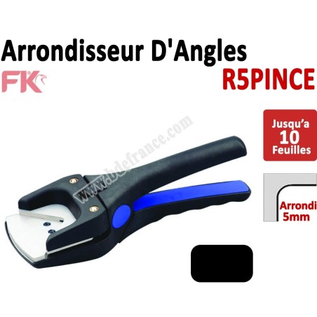 Machine à arrondir Jusqu'à 10 feuilles  -  1 Arrondi de 5mm   R5PINCE R5PINCE  FALCONK Arrondisseur d'angles
