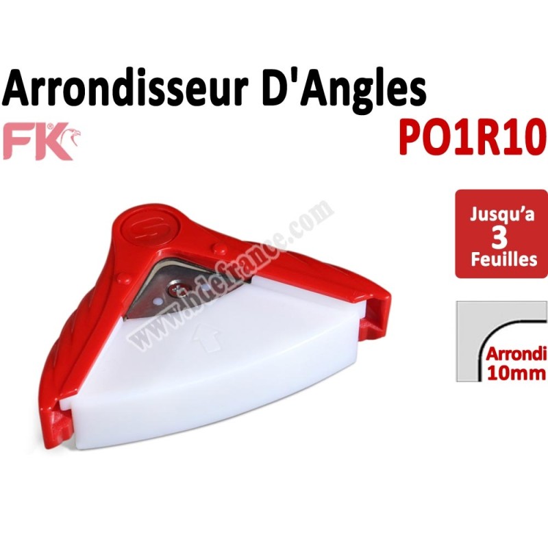 Machine à arrondir Jusqu'à 3 feuilles  -  1 Arrondi de 10mm   PO1R10 PO1R10 FALCONK Arrondisseur d'angles