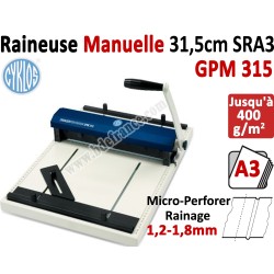 Micro-perforatrice Raineuse : 31,5cm - Traçage Du Rainage 1,2-1,8mm GPM315 CYKLOS Les Raineuses Manuelles