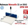 Micro-perforatrice Raineuse : 32cm -Traçage Du Rainage 0,8-1,1-1,5 mm GPM320 CYKLOS Les Raineuses Manuelles