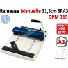 Micro-perforatrice Raineuse : 31,5cm - Traçage Du Rainage 1,2-1,8mm GPM315 CYKLOS Les Raineuses Manuelles