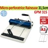 Micro-perforatrice Raineuse : 31,5cm - Traçage Du Rainage 1,2-1,8mm GPM315 CYKLOS Les Raineuses Manuelles