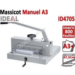 Longueur de coupe: 475 mm - Capacité de coupe: 70 mm ID4705 IDEAL Massicots manuels