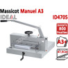 Longueur de coupe: 475 mm - Capacité de coupe: 70 mm ID4705 IDEAL Massicots manuels