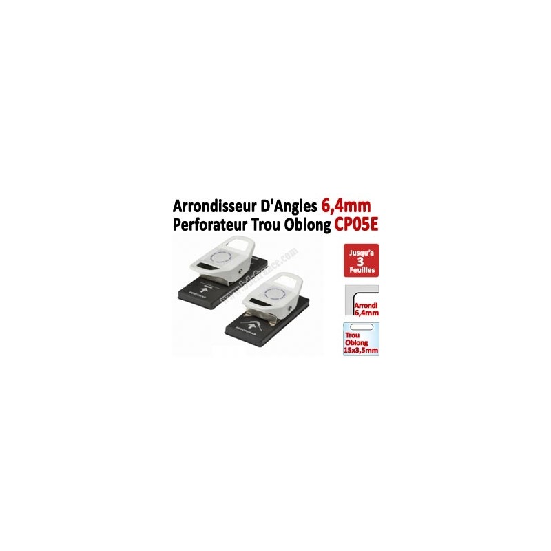 Perforateur mixte Oblong de 13 x 3 mm - Arrondisseur angles de 6,4mm CP05 FALCONK Arrondisseur d'angles
