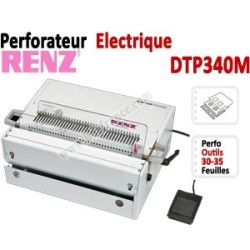 Perforation Verticale Electrique - Perforation 30 feuilles A4 DTP340M JBI Machine à relier par anneaux