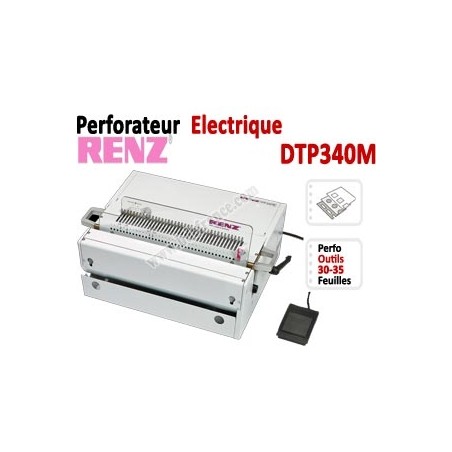 Perforation Verticale Electrique - Perforation 30 feuilles A4 DTP340M JBI Machine à relier par anneaux
