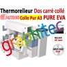 Relieur Dos carré collé + grécage  Utilise de colle  PUR et EVA  450 feuilles A4