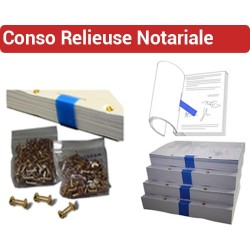 Consommable de reliure NOTARIALE  ASSEMBLAC 4 - Reliure NOTARIALE