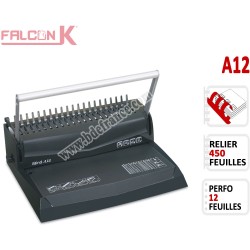 Perforelieur Manuel 12 Pages A4 - Anneaux Plastiques,Relier 450 feuilles A12 FALCONK Perforelieuses manuelles anneaux plastiques