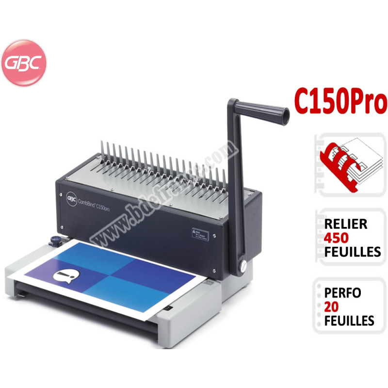Perforelieur Manuel 20 Pages A4 GBC - Anneaux Plastiques,Relier 450 feuilles C150PRO GBC Perforelieuses manuelles anneaux pla... Perforelieur Manuel 20 Pages A4 GBC - Anneaux Plastiques,Relier 450 feuilles C150PRO GBC Perforelieuses manuelles anneaux pla...