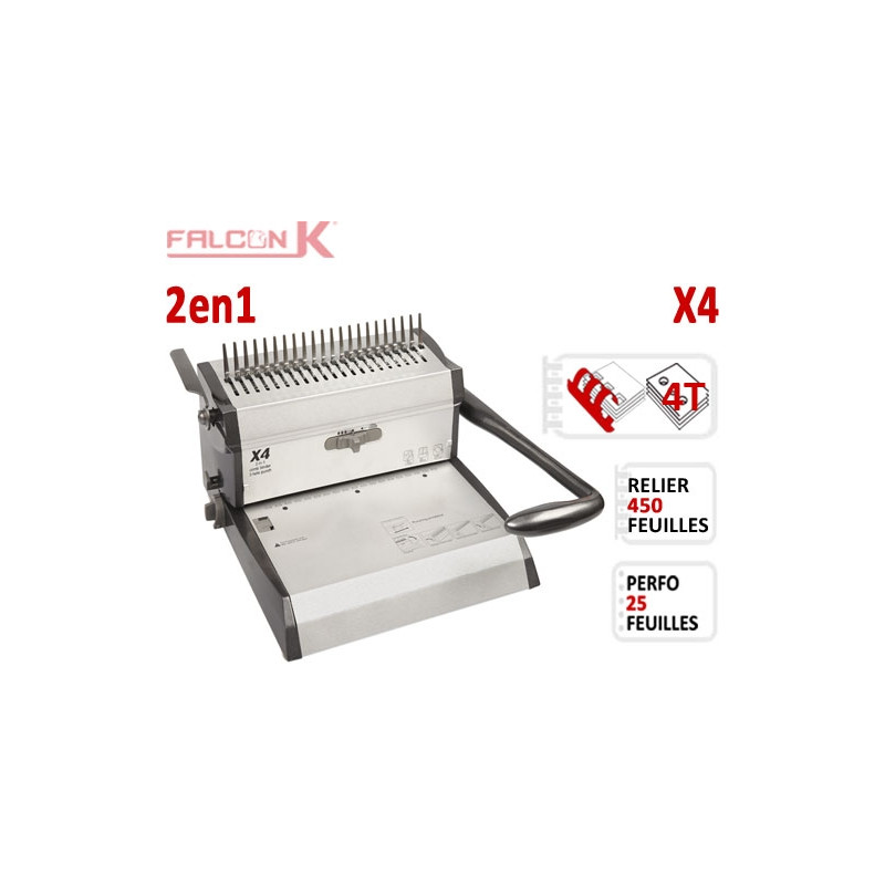 Perforelieur Manuel 25 feuilles A4 - Anneaux Plastiques & 4 Trous Classeur X4 FALCONK A - Multifonctions Reliure Plastiques +... Perforelieur Manuel 25 feuilles A4 - Anneaux Plastiques & 4 Trous Classeur X4 FALCONK A - Multifonctions Reliure Plastiques +...