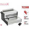 Perforelieur Electrique 32 Pages A4 - Anneaux Plastiques,Relier 450 feuilles TCC330E FALCONK Perforelieuses électrique anneau...