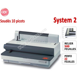 Perforation Electrique 22 Feuilles - Par Peignes Soudés 500 Feuilles System2 GBC N°6 Perforelieur Peigne thermosoudés
