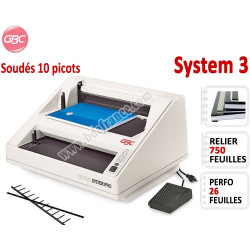 Perforation Electrique 26 Feuilles - Par Peignes Soudés 750 Feuilles System3 GBC N°6 Perforelieur Peigne thermosoudés