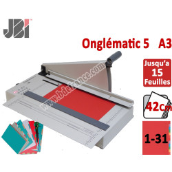 Découpe d'intercalaire 31 Touches - Capacité de coupe : 15 feuilles 42 CM ON5A3 JBI N°6 Découpes d'Onglets