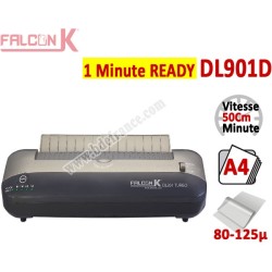 Plastifieuse à Pochettes A4, 50 cm  - Plastifier : 80 /100/125µ Prêt 1 minute DL901D FALCONK N°1 Plastifieuse à pochette de b...