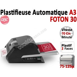 Plastifieuse A3 FOTON 30 - Entièrement automatique 75-125µ FOTON30 GBC N°4 Pelliculeuse et Plastifieuse automatisée