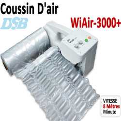 Vitesse gonflage coussins d'air 8m/Min - Jusqu'à 200 Cartons Par Jour WIAIR3000+ DSB Machine D'emballage Coussin D'air