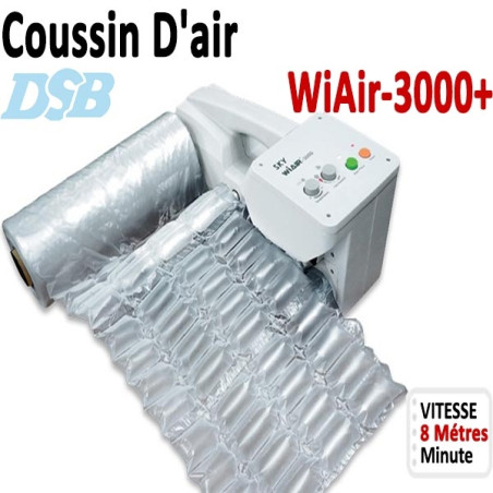 Vitesse gonflage coussins d'air 8m/Min - Jusqu'à 200 Cartons Par Jour WIAIR3000+ DSB Machine D'emballage Coussin D'air
