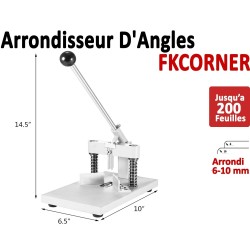 Machine à arrondir FKCORNER - 2 outils inclus 6, 10 mm FKCORNER FALCONK Arrondisseur d'angles