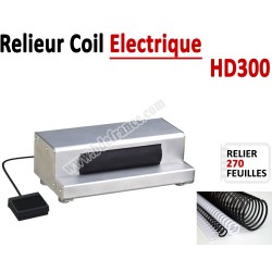 Relieur Coil Electrique -  Relier jusqu'a 270 Feuilles HD300 FALCONK C - Relieur professionnel