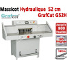 Longueur Coupe Hydraulique: 520 mm - Capacité de coupe: 80 mm GRAFCUT G52H MOHR Massicots hydrauliques