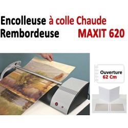 Encolleuse & Rembordeuse à colle - Ouverture 62 Cm MAXIT620 BDE Machine à relier par Thermoreliure