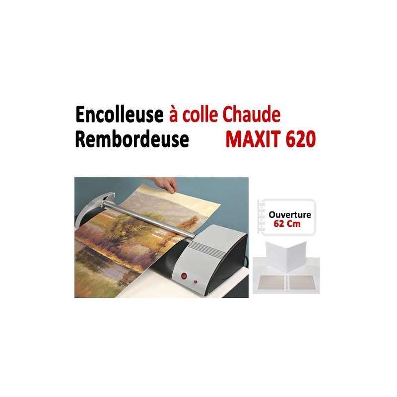 Encolleuse & Rembordeuse à colle - Ouverture 62 Cm MAXIT620 BDE Machine à relier par Thermoreliure Encolleuse & Rembordeuse à colle - Ouverture 62 Cm MAXIT620 BDE Machine à relier par Thermoreliure