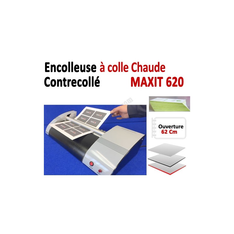 Encolleuse & Contrecollage à colle - Ouverture 62 Cm MAXIT620MX-II BDE Machine à relier par Thermoreliure Encolleuse & Contrecollage à colle - Ouverture 62 Cm MAXIT620MX-II BDE Machine à relier par Thermoreliure
