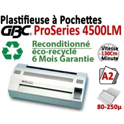 Plastifieuse à Pochettes A2 Pro - 6 Rouleaux reconditionné ProSeries 4500LMOCCA FALCONK Machine à Plastifier