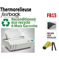 Thermorelieuse par bande FasBack - Epaisseur maxi : 350 feuilles A5/A4 FB15 OCCASION  FASTBACK N°2 Thermorelieur par bandes t...