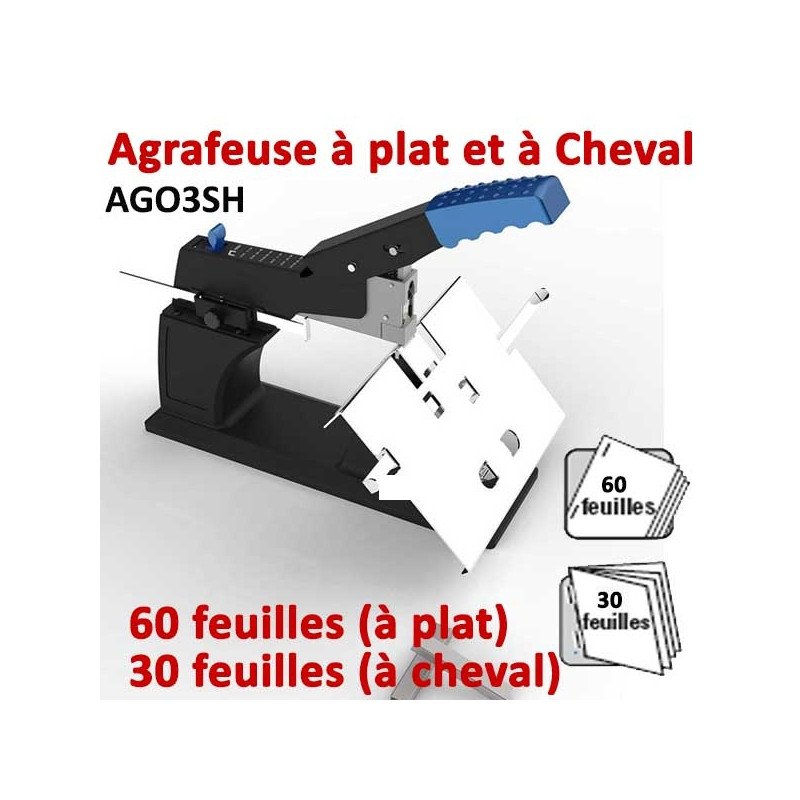 Agrafeuse à plat et à Cheval - 2-60 feuilles AGO3SH RAPID Façonnage Plieuse Agrafeuse Raineuse Microperforation. Agrafeuse à plat et à Cheval - 2-60 feuilles AGO3SH RAPID Façonnage Plieuse Agrafeuse Raineuse Microperforation.
