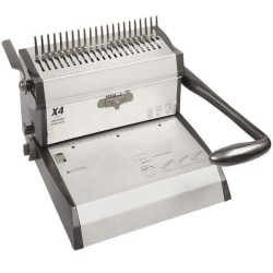 Perforelieur  Manuel 25 feuilles A4 - Anneaux Plastiques & 4 Trous