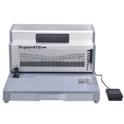 Perforelieur 4:1 Electrique 25 pages A4 -Reliure Coil 4:1 Trous Oblongs SUPER47E FALCONK Machine à relier par anneaux