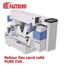 Relieur Dos carré collé + grécage - Colle PUR et EVA 450 feuilles A4/A3 PURE EVA  FastBind A - Thermorelieur FASTBIND